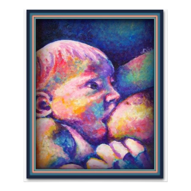 Nursing Baby  Photo Print (Front)