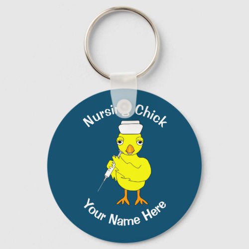 Nursing Chick Keychain