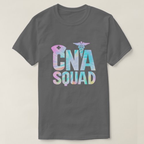 Nursing CNA Nurse Appreciation Tie Dye CNA Squad T_Shirt