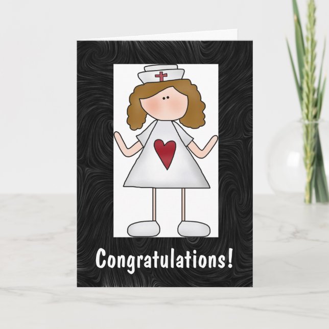 Nursing Congratulations Personalized Card (Front)