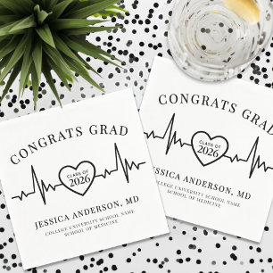 Nursing Doctor Medical Graduation Napkins