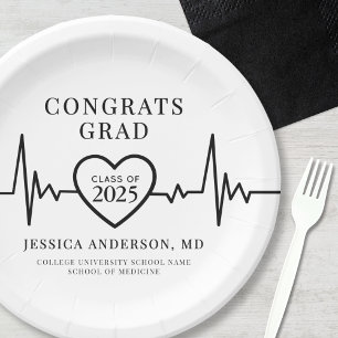 Nursing Doctor Medical Graduation Party Paper Plates
