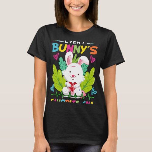 Nursing Every Bunny Favorite CNA Happy Easter Nurs T_Shirt