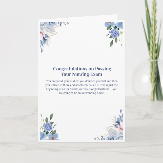  Nursing Exam Card (Front)