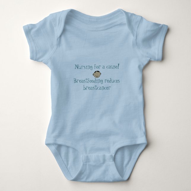 Nursing for a cause! baby bodysuit (Front)