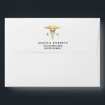 Nursing Goil Foil Symbol | Custom Address Envelope<br><div class="desc">By Redefined Designs</div>