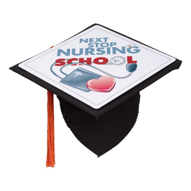 Nursing Graduation Cap Topper (Angled)