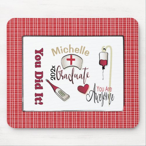 Nursing Graduation Gift Idea Mouse Pad