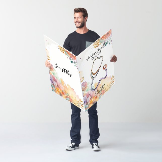 Nursing Graduation Party Alternative Guestbook Card (In Situ)