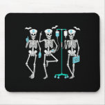 Nursing Halloween Skeleton Nurse Healthcare Soky N Mouse Pad