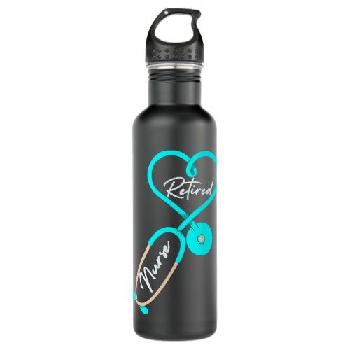 Nursing Happy Nurse Week Retired Coworker Leopard  Stainless Steel Water Bottle