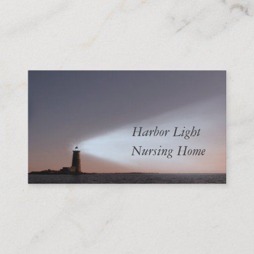 Customizable Nursing Home Business Card