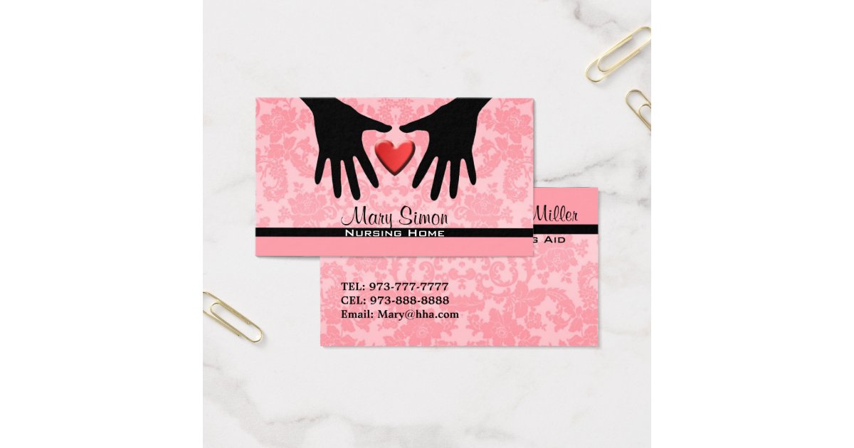 Nursing Home Business Cards | Zazzle