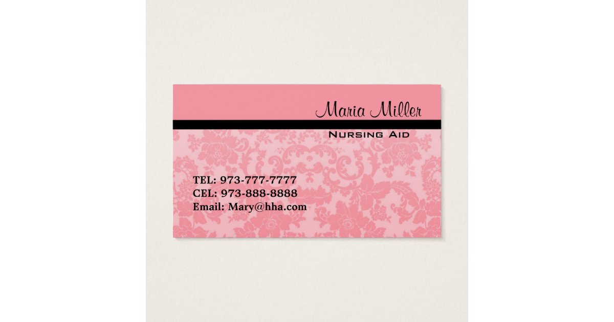 Nursing Home Business Cards Zazzle