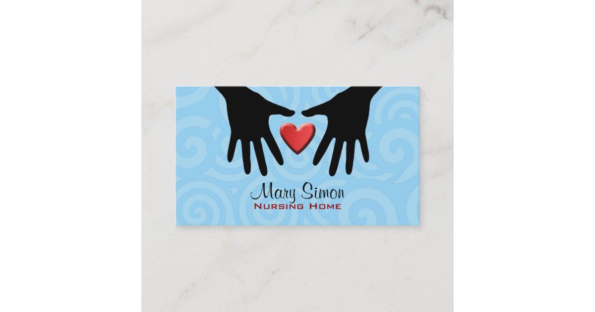 Nursing Home Business Cards Zazzle