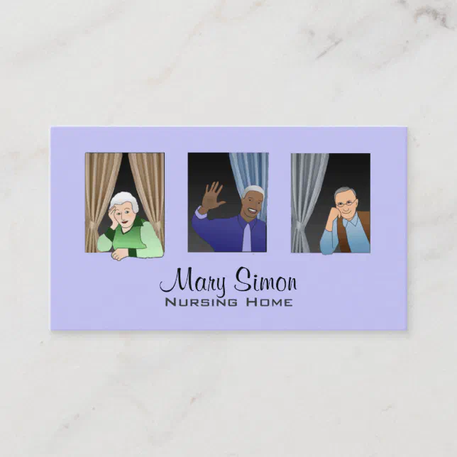Nursing Home Business Cards Zazzle