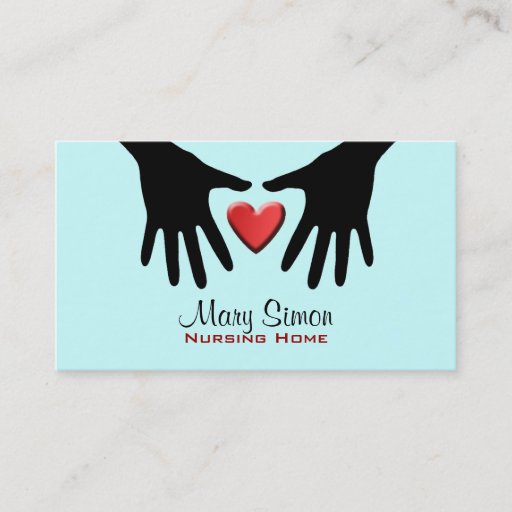 Customizable Nursing Home Business Cards
