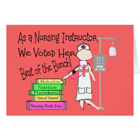 NURSING INSTRUCTOR Gifts Card | Zazzle.com