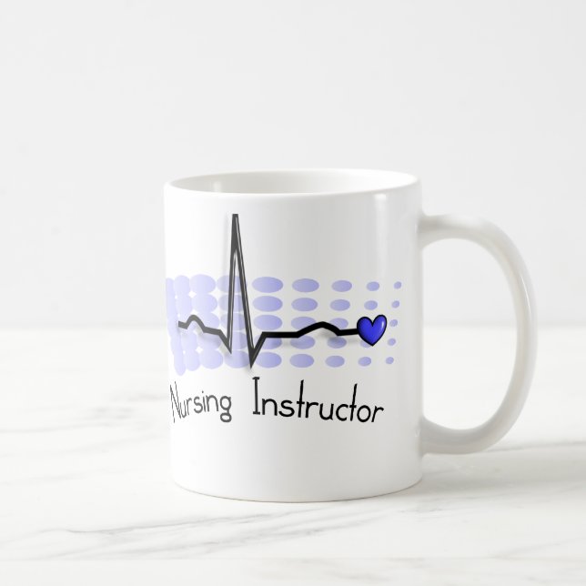 Nursing Instructor QRS Blue Coffee Mug (Right)
