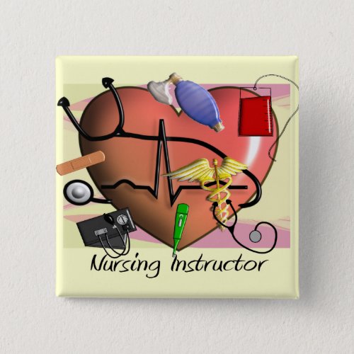 Nursing Instructor Thank You Gifts Pinback Button