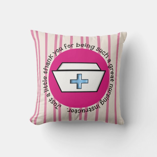Nursing Instructor "Thank You" Pillow (Front)