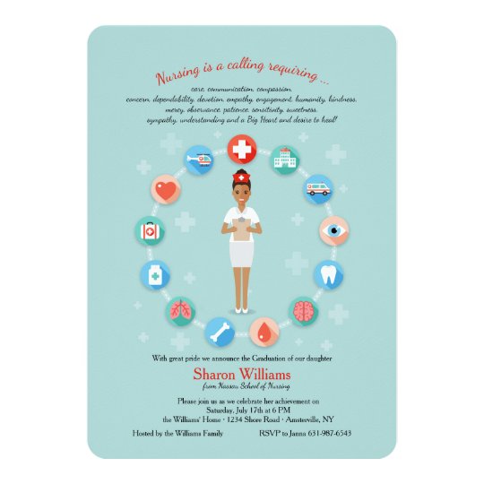 Nursing is a Calling Graduation Invitation | Zazzle.com