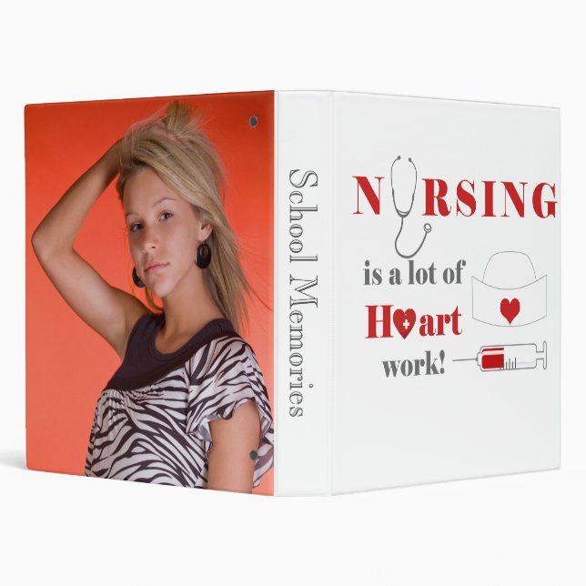 Nursing is a lot of heartwork binder (Background)