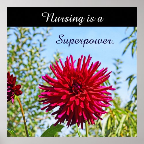 Nursing is a Superpower art prints posters Nurse