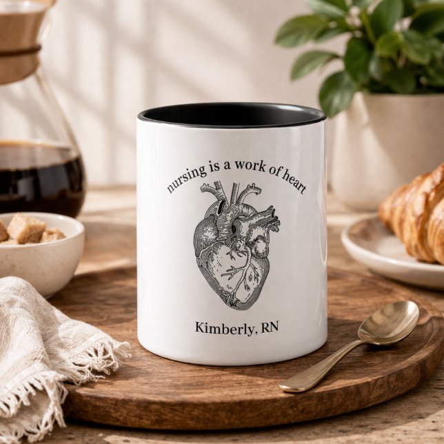 Nursing is a Work of Heart Coffee Mug (Creator Uploaded)