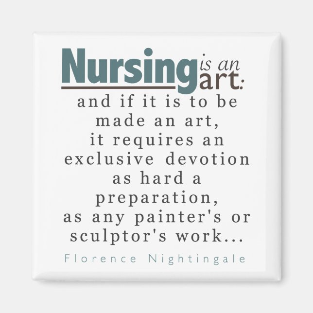 Nursing is an Art Magnet (Front)