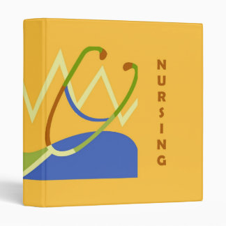 Nursing Is Caring Binder - Yellow