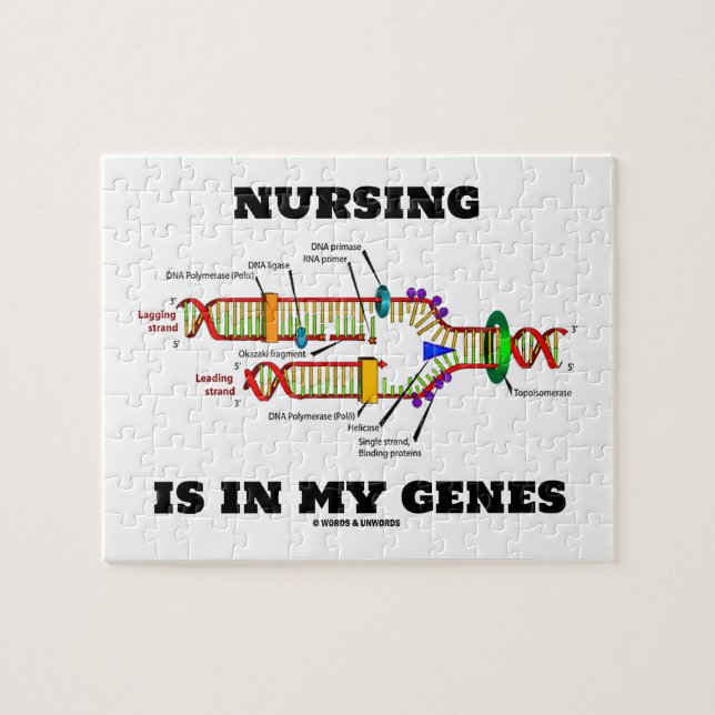 Nursing Is In My Genes (DNA Replication) Jigsaw Puzzle (Horizontal)
