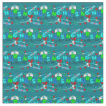 Nursing is My Life Teal Fabric