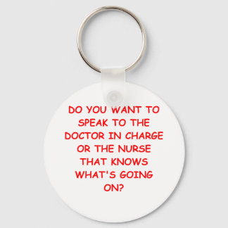 nursing joke keychain