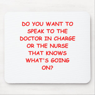 nursing joke mouse pad