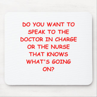 nursing joke mouse pad