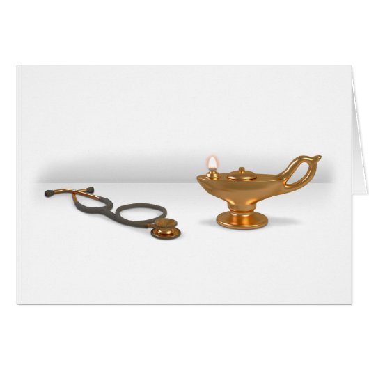Nursing Lamp And Stethoscope Cards (Front Horizontal)