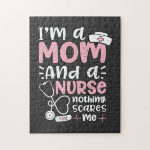 Nursing Life I Am A Mom And A Nurse Jigsaw Puzzle