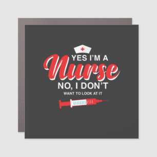 Nursing Life   I Am A Nurse Car Magnet