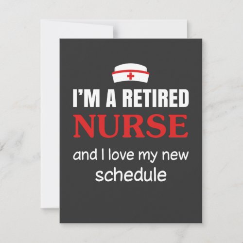 Nursing Life  I Am A Retired Nurse Thank You Card