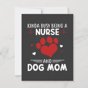 Nursing Life Nurse And Dog Mom Thank You Card