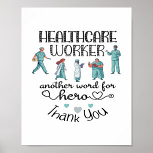 Nursing Life   Nurse Healthcare Worker Poster