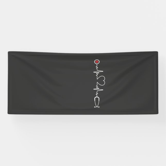 Nursing Life | Nurse Heartbeat Banner (Horizontal)