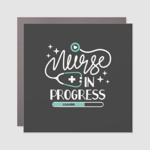 Nursing Life Nurse In Progress Car Magnet