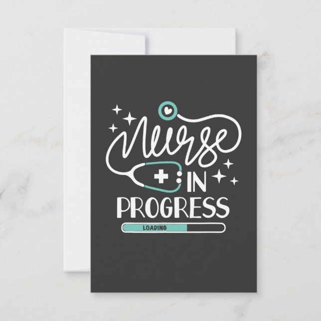 Nursing Life | Nurse In Progress Thank You Card (Front)