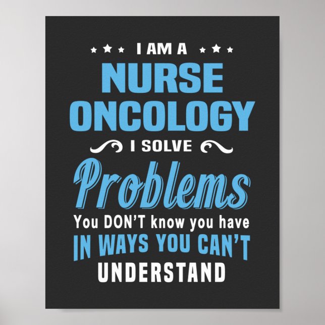 Nursing Life | Nurse Oncology Poster (Front)