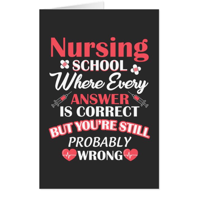 Nursing Life | Nursing School Student Card (Front)