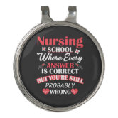Nursing Is A Work Of Heart Golf Ball Marker