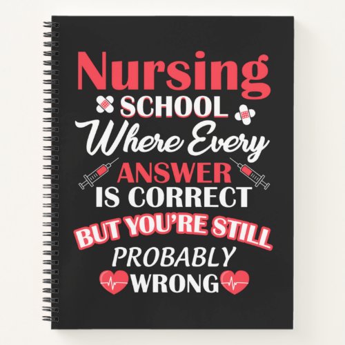 Nursing Life  Nursing School Student Notebook