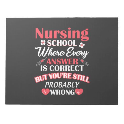 Nursing Life  Nursing School Student Notepad